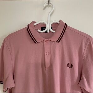 Pink Fred Perry M3600 twin-tipped polo